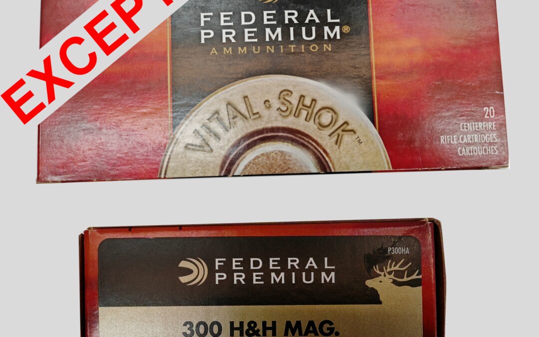 Cartouche Cal 300 HH Mag FEDERAL