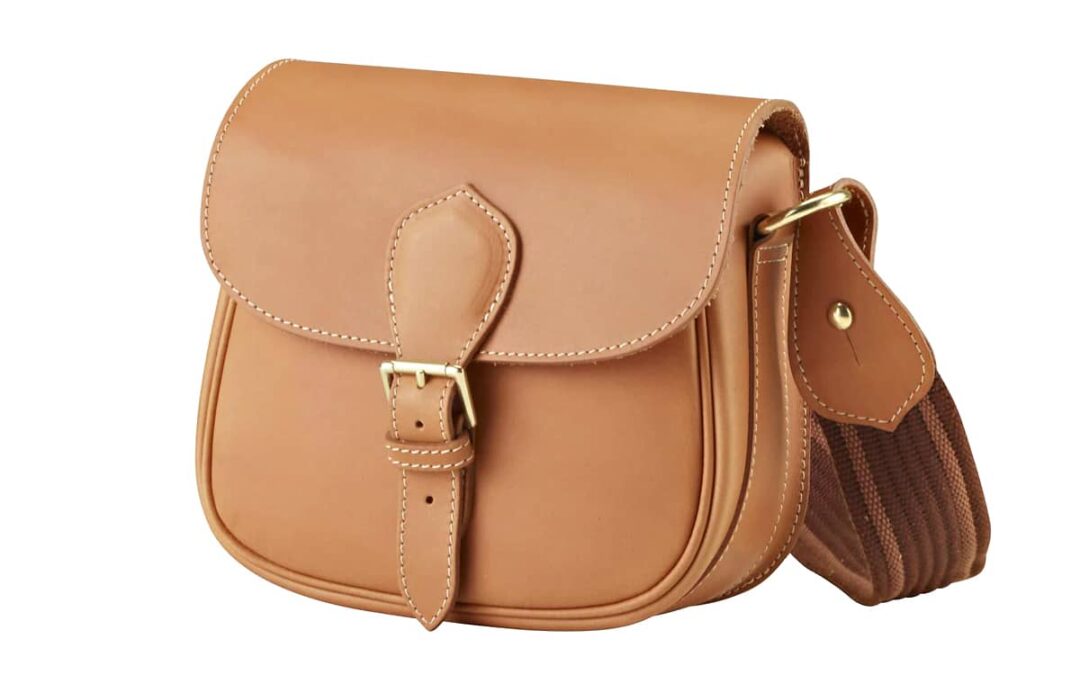 Sac cartouchière à bords francs et bandoulière bicolore